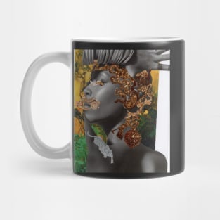 Portrait and gold Mug